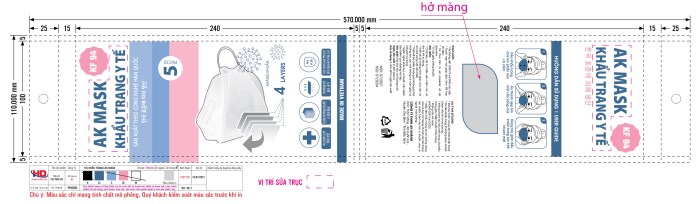 Bao bì khẩu trang y tế - Khẩu Trang Y Tế An Khánh - Công Ty TNHH An Khánh